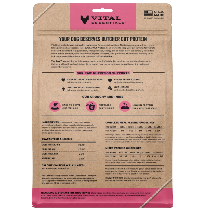 Vital Essentials - FDR Chicken Entree (Crunchy Mini Nibs)