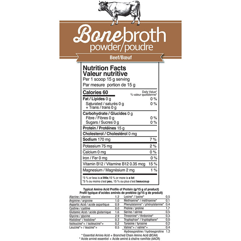 Prairie Naturals - Bone Broth Powder - Beef