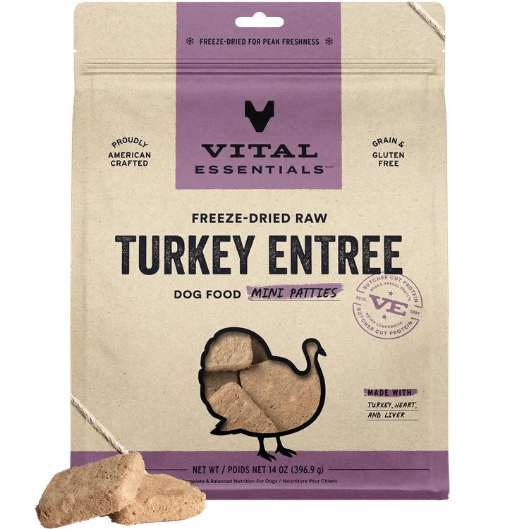 Vital Essentials - FDR Turkey Entree - Woofur Natural Pet Products