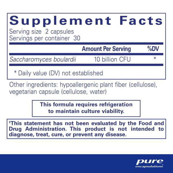 Pure Encapsulations -  Saccharomyces Boulardii 60's