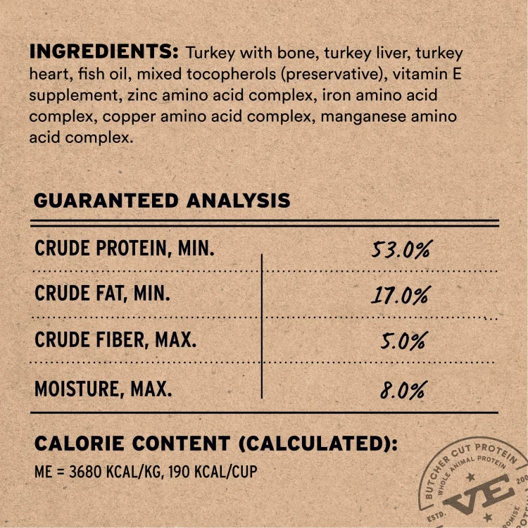 Vital Essentials - FDR Turkey Entree (Crunchy Mini Nibs)