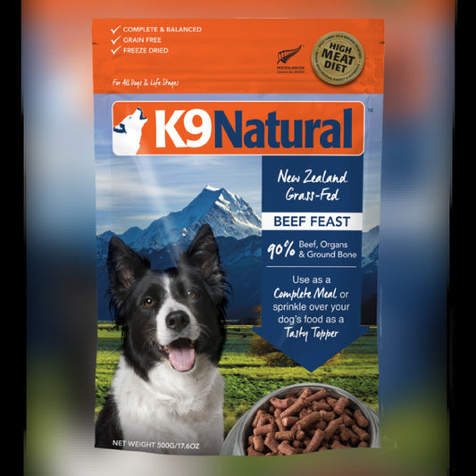 K9 NATURAL FD FOOD - BEEF FEAST - Woofur Natural Pet Products
