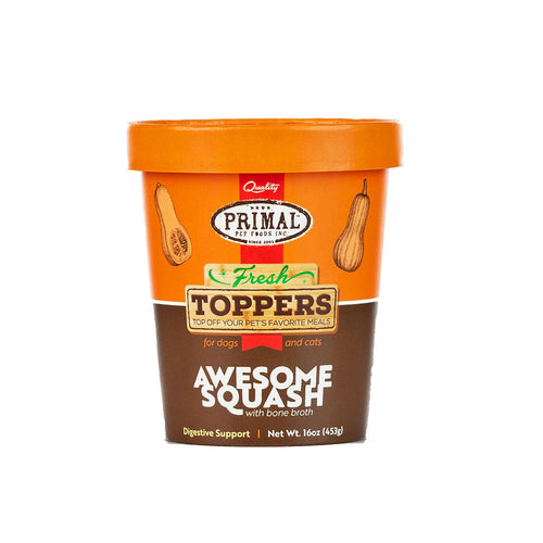 Primal Frozen - Fresh Toppers: Awesome Squash - Woofur Natural Pet Products