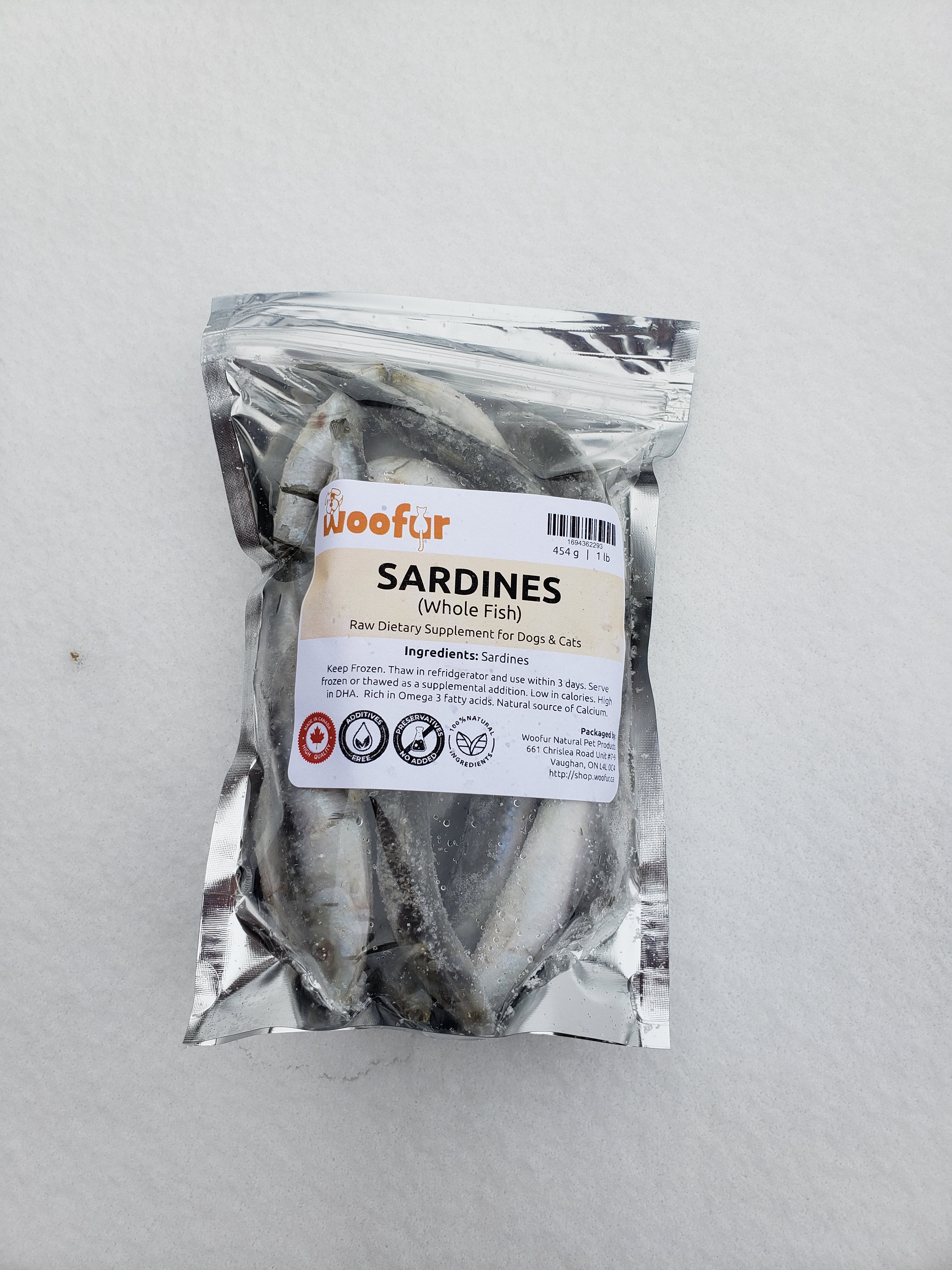 Frozen sardines outlet for dogs