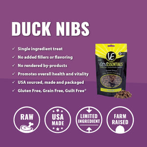 Vital Essential - Duck Nibs Freeze-Dried Treats 2oz.
