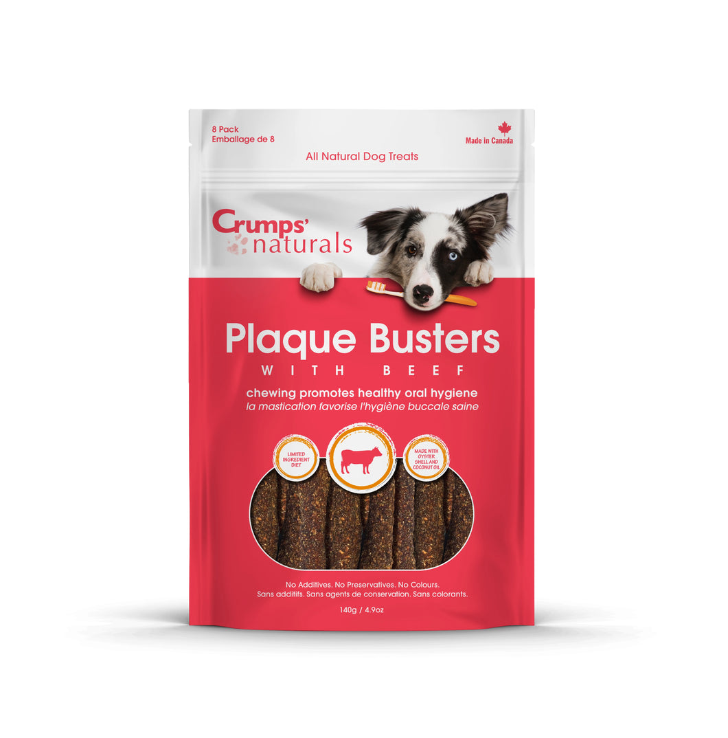 Crumps' Naturals Treats - Plaque Busters with Beef