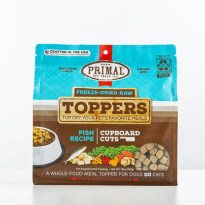 PRIMAL Fish Cupboard Cuts Topper Dog