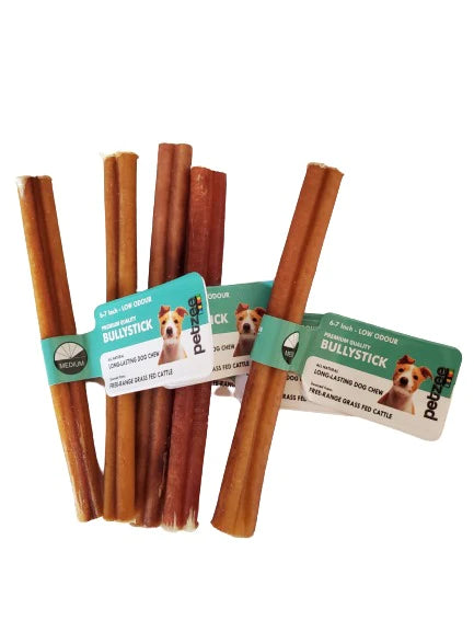 Petzee - Standard Bully Stick 5-6" - Woofur Natural Pet Products