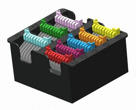 WAHL - 5-in-1 Slide On Stainless Steel Guide Combs with Caddy