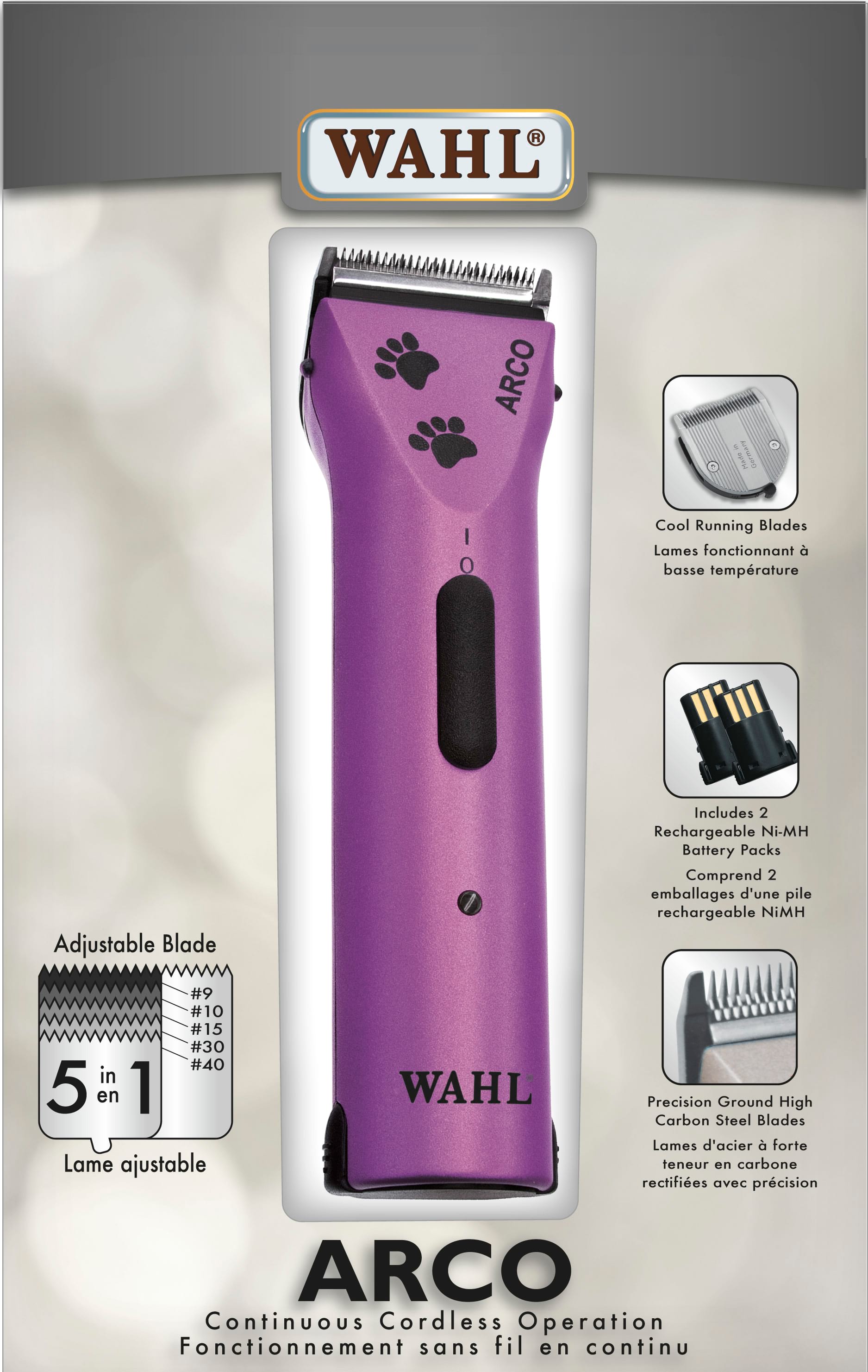 WAHL Arco SE Cordless Clipper Purple with Paws – Woofur