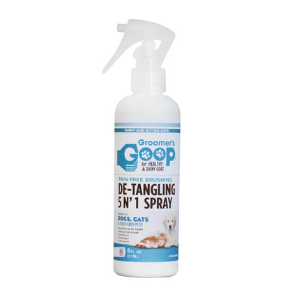 Groomer's Goop - 5 in 1 De-tangling Spray 8 fl oz - Chubbs Bars,  - pet shampoo, Groomer's Goop - Chubbs Bars Company, Woofur Natural Pet Products - Chubbs Bars Canada