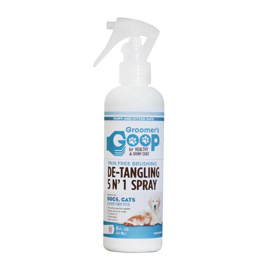 Groomer's Goop - 5 in 1 De-tangling Spray 8 fl oz - Chubbs Bars,  - pet shampoo, Groomer's Goop - Chubbs Bars Company, Woofur Natural Pet Products - Chubbs Bars Canada