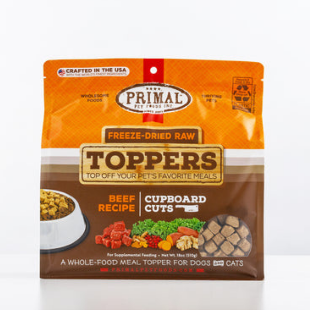 PRIMAL Beef Cupboard Cuts Topper Dog
