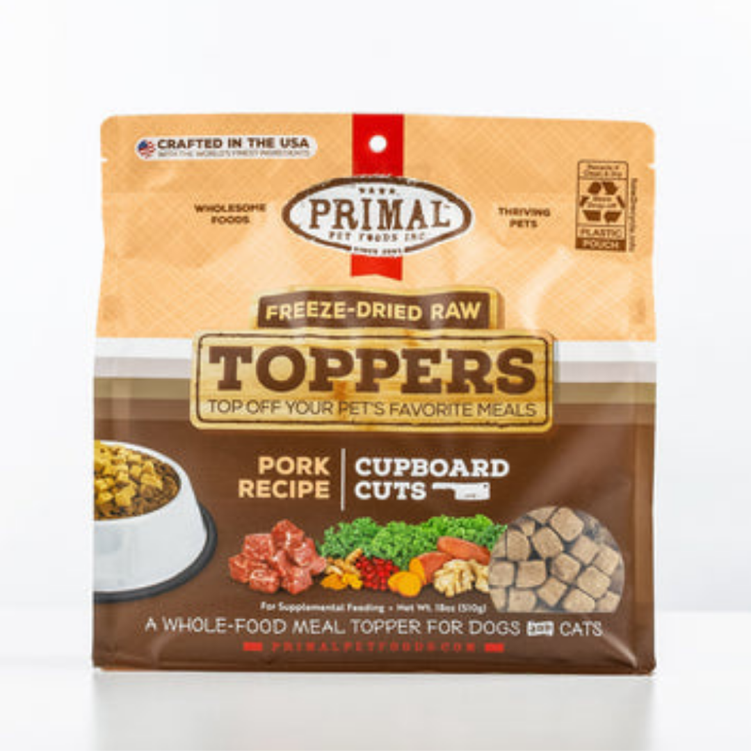 PRIMAL Pork Cupboard Cuts Topper Dog