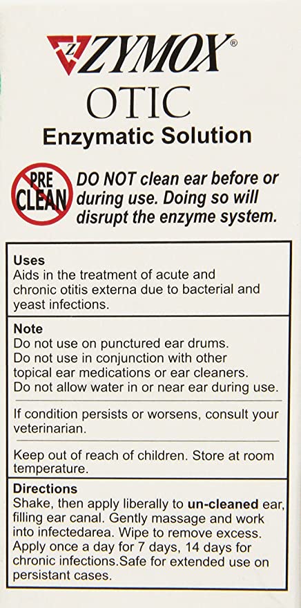 Zymox - OTIC Enzymatic Ear Solution - 37mL