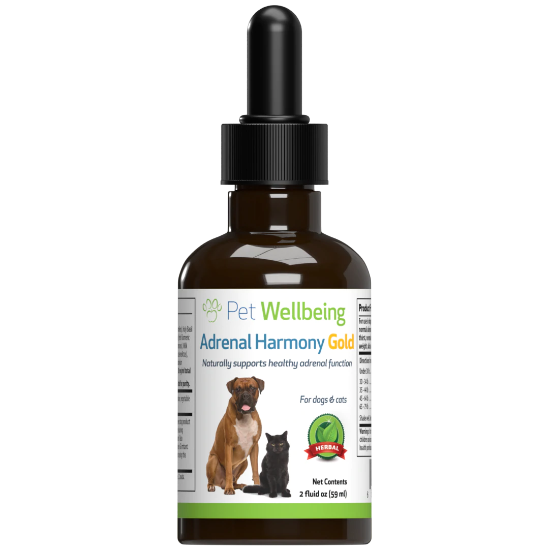 Pet Wellbeing - Adrenal Harmony Gold - for Dog Cushing's - 2oz