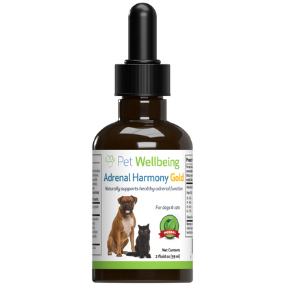 Pet Wellbeing - Adrenal Harmony Gold - for Dog Cushing's - 2oz