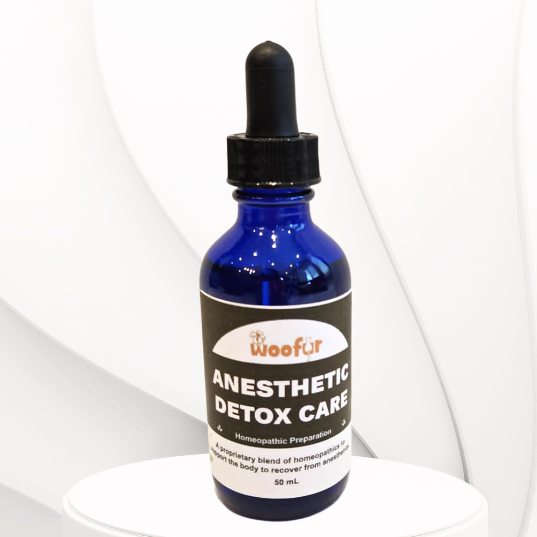 Woofur Homeopathic Blend: Anesthetic Detox Care
