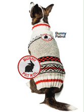 Load image into Gallery viewer, Chilly Dog - Bunny Patrol Wool Dog Sweater