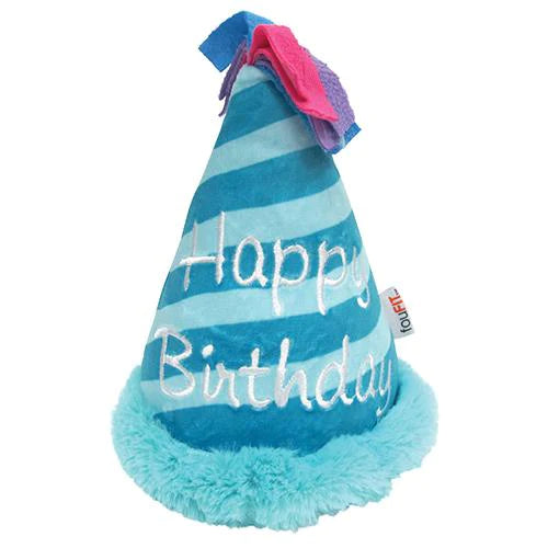 FouFou Dog - Birthday Hat Crinkle Plush Toys