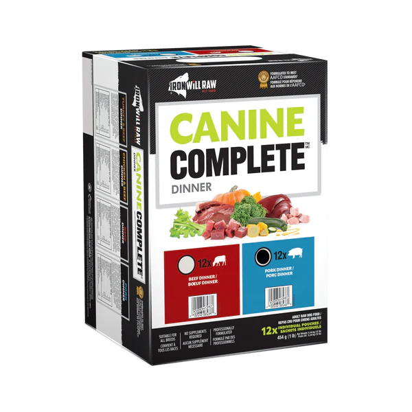IRON WILL RAW - CANINE COMPLETE: PORK DINNER