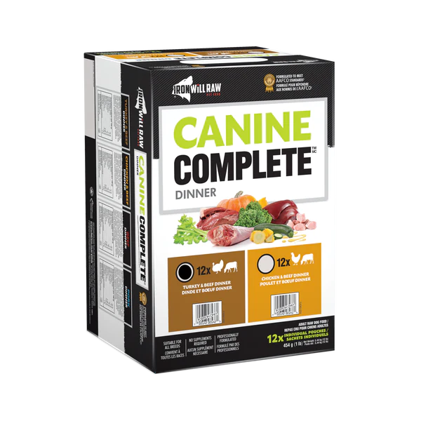 IRON WILL RAW - CANINE COMPLETE: TURKEY & BEEF DINNER