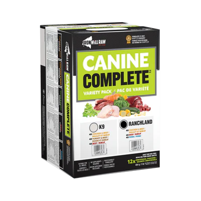 IRON WILL RAW - CANINE COMPLETE: RANCHLAND PACK 12lb