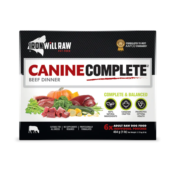 IRON WILL RAW - CANINE COMPLETE: BEEF DINNER