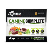 Load image into Gallery viewer, IRON WILL RAW - CANINE COMPLETE: DUCK &amp; PORK