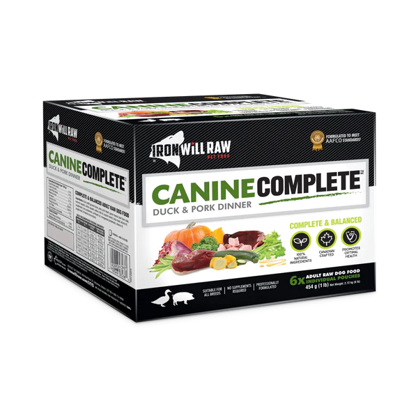 IRON WILL RAW - CANINE COMPLETE: DUCK & PORK