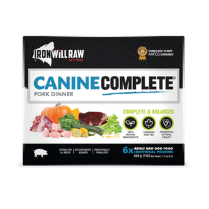 IRON WILL RAW - CANINE COMPLETE: PORK DINNER