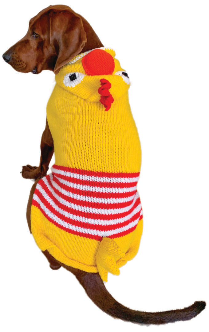 Chilly Dog - Chicken Hoodie Wool Dog Sweater
