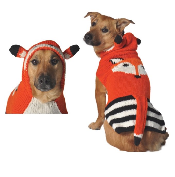 Chilly Dog - Foxy Hoodie Dog Sweater