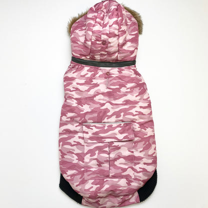 FouFouDog - Pink Camo Reversible Jacket