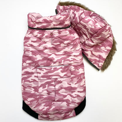 FouFouDog - Pink Camo Reversible Jacket