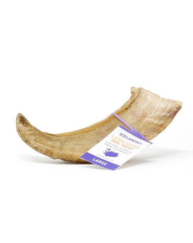 Icelandic+ Chews - Large Lamb Horn - Woofur Natural Pet Products