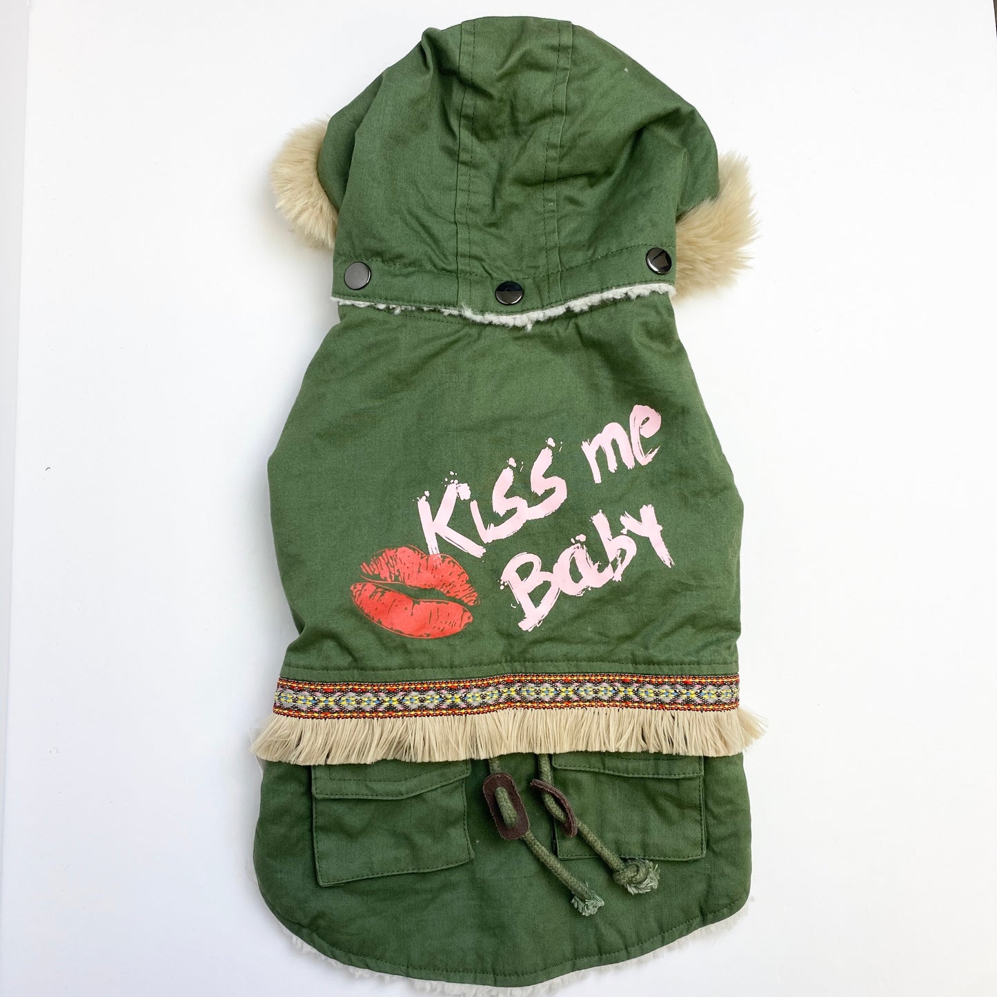 IsPet - Green "Kiss Me Baby" Jacket