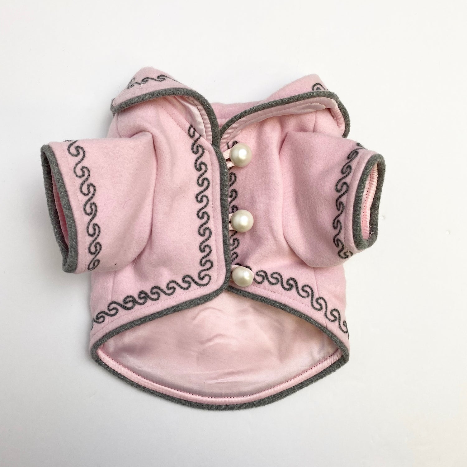 IsPet - Pink Coat with Pearls