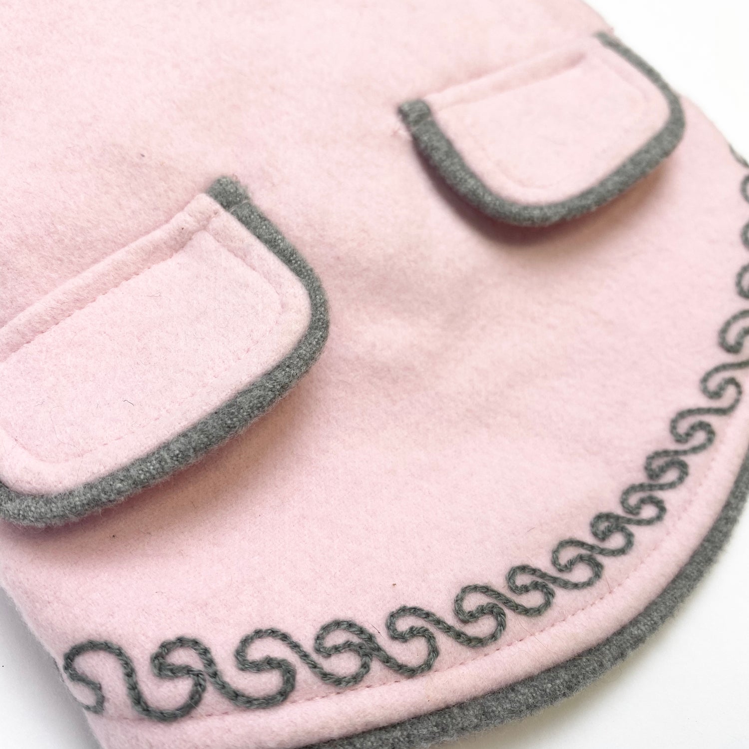 IsPet - Pink Coat with Pearls