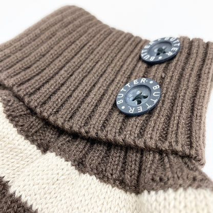 LWD - Striped Sweater (Cream/Brown)