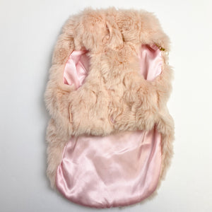 LWD - Pink Fur Jacket with Pearls