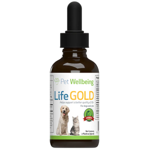 Pet Wellbeing - Life Gold - Trusted Care for Dog Cancer |  2oz.
