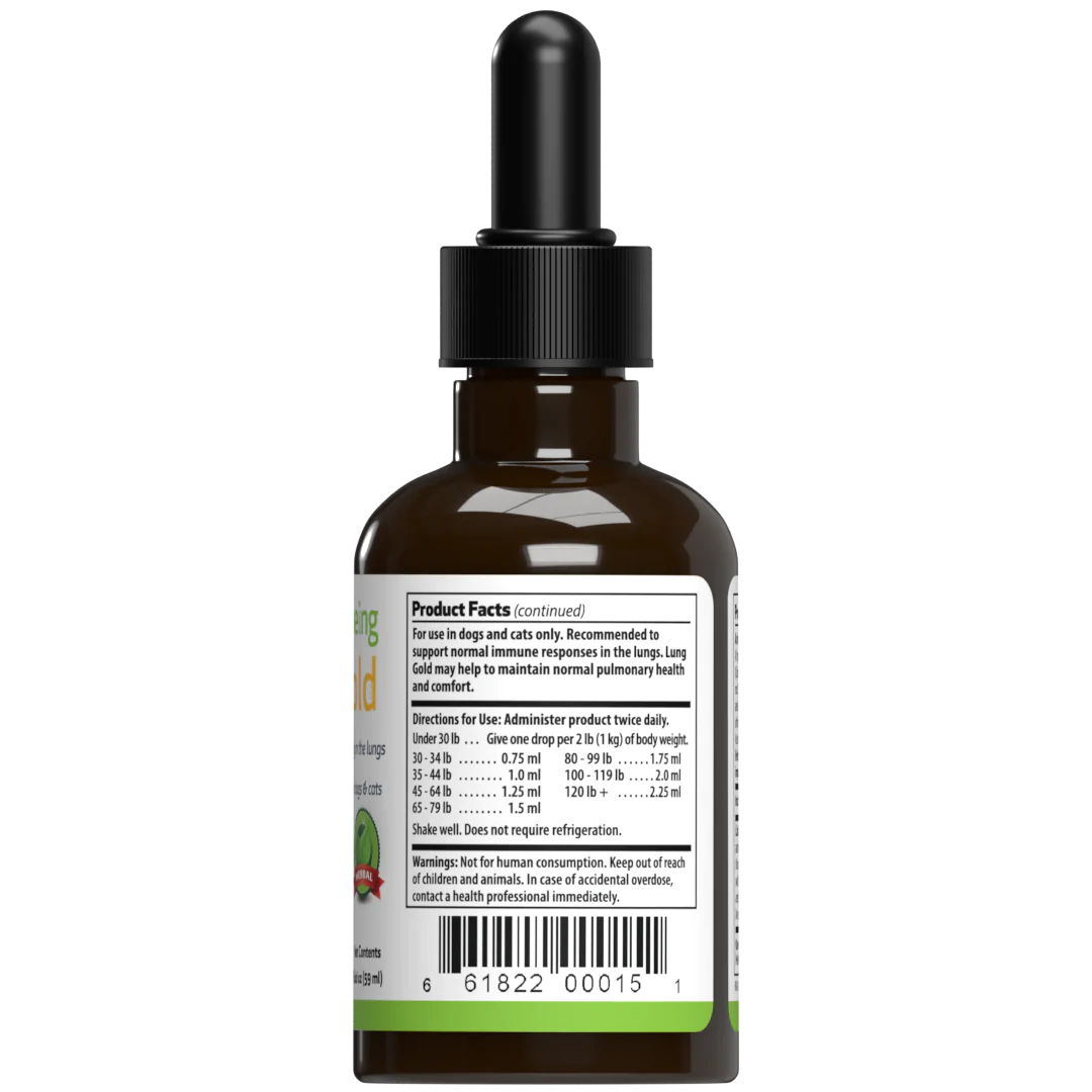 Pet Wellbeing - Lung Gold (Dogs) - 2oz.