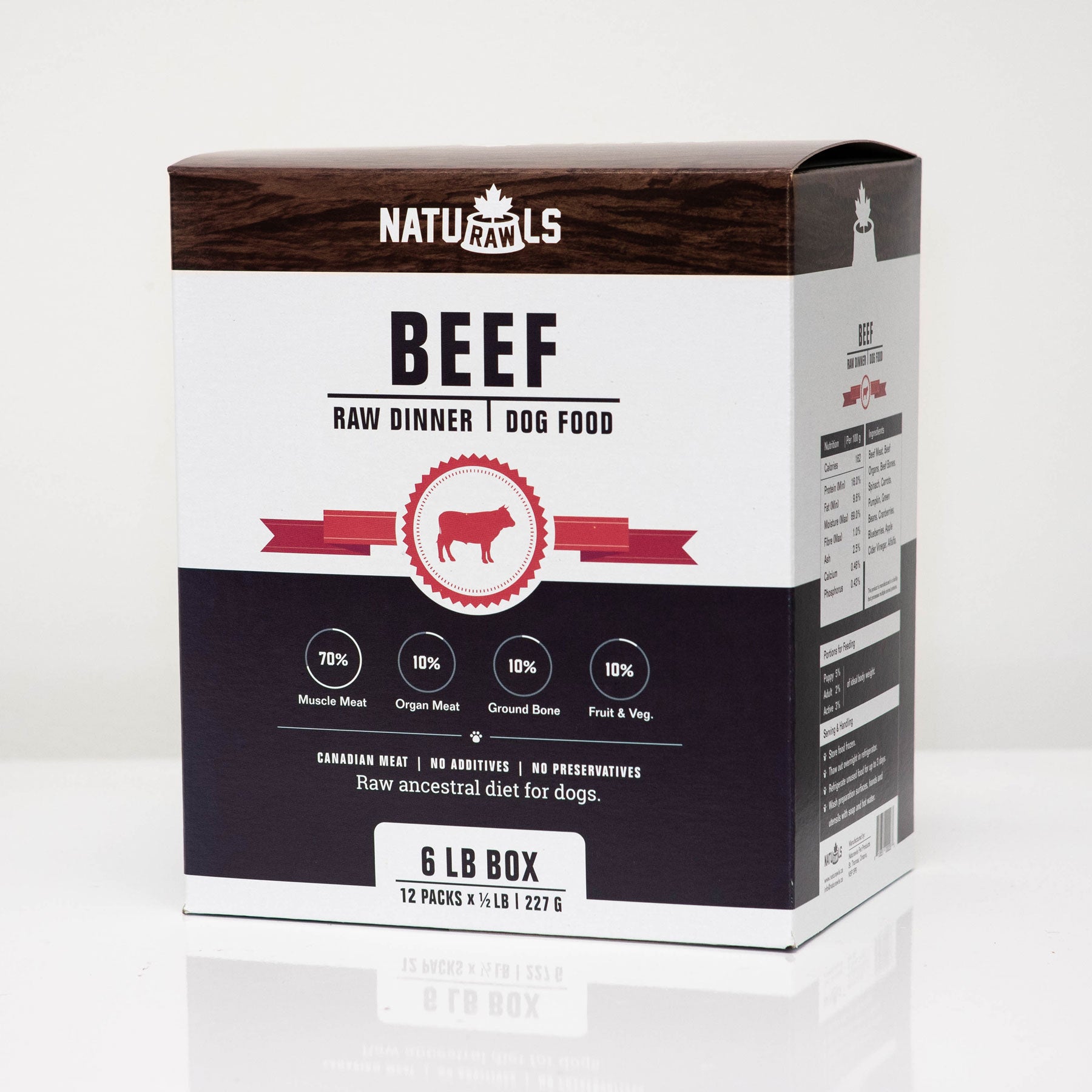 NATURAWLS - BEEF DINNER - Woofur Natural Pet Products