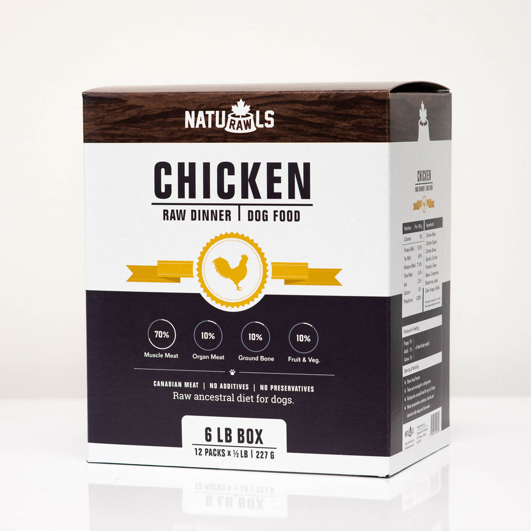 NATURAWLS - CHICKEN DINNER - Woofur Natural Pet Products