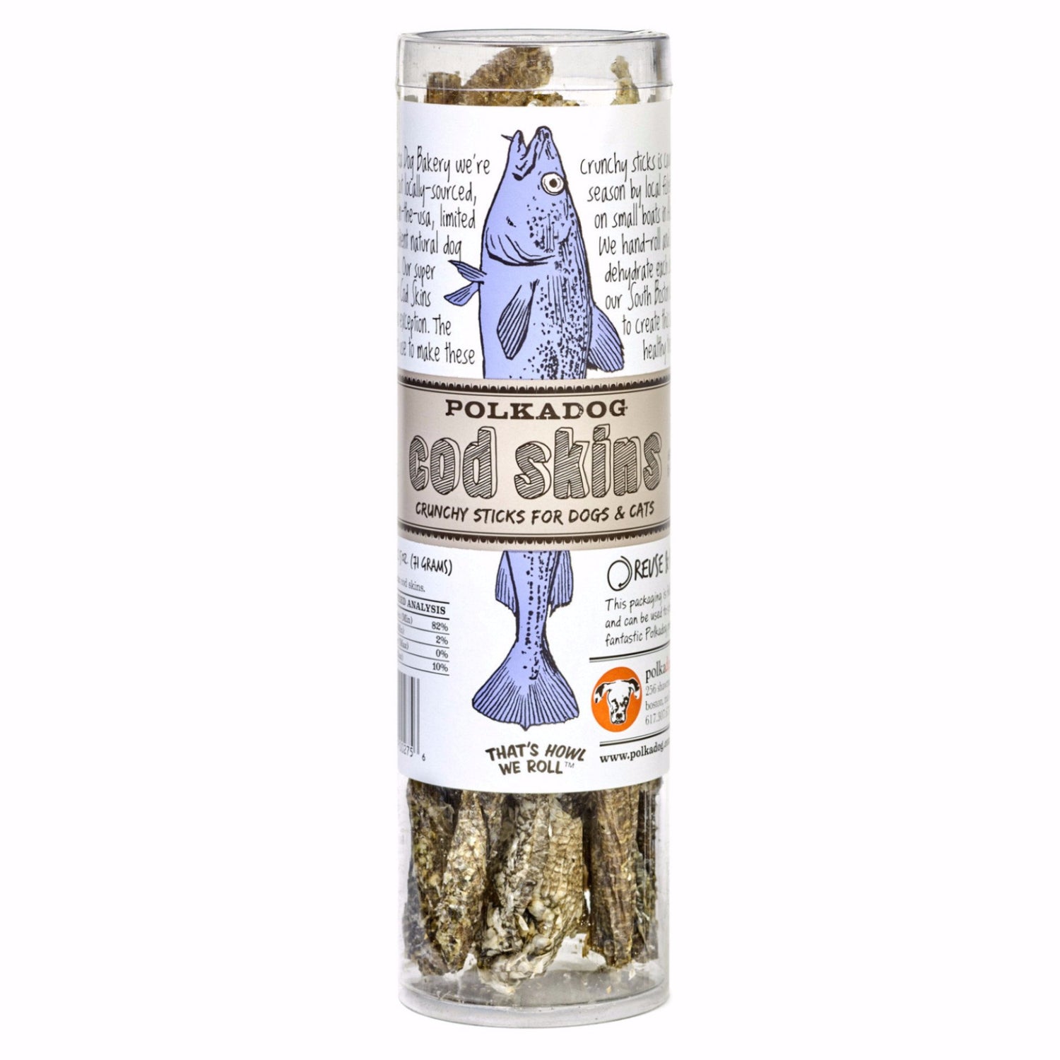 PolkaDog - Cod Skin Treats - Chubbs Bars, Treats - pet shampoo, Woofur - Chubbs Bars Company, Woofur Natural Pet Products - Chubbs Bars Canada