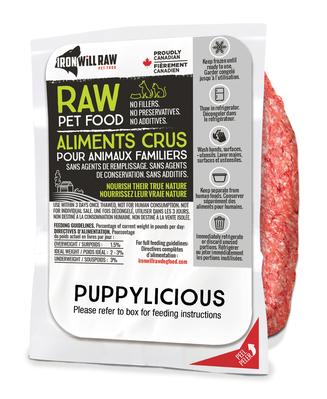 IRON WILL RAW - PUPPYLICIOUS CHICKEN & BEEF