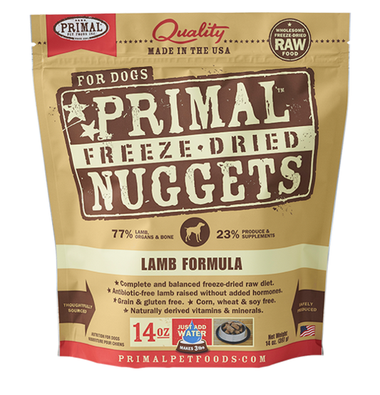 Primal Freeze Dried - Lamb Formula - Woofur Natural Pet Products