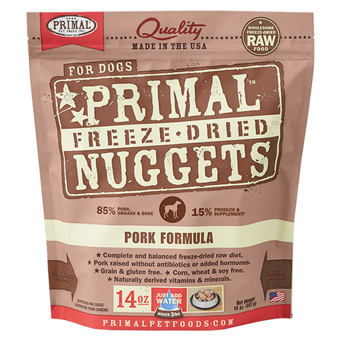 Primal Freeze Dried - Pork Formula - Woofur Natural Pet Products