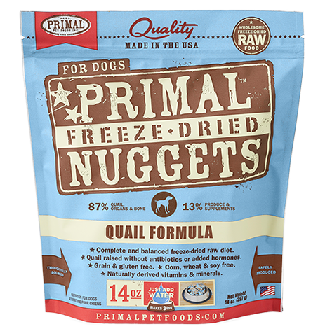 Primal Freeze Dried - Quail Formula - 14oz - Woofur Natural Pet Products